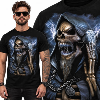 KOSZULKA HORROR SKULL MUSIC